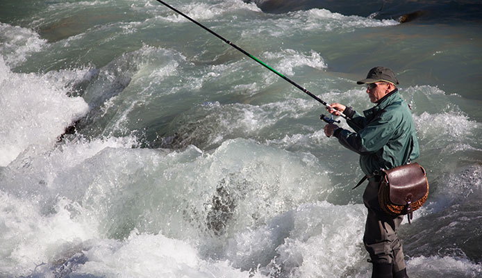 pescando en la plana con la mejor caña de pescar